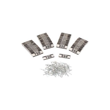 Global Equipment Locker Number Plate Kit, Numbered 700-899, 200/Pack 493411B